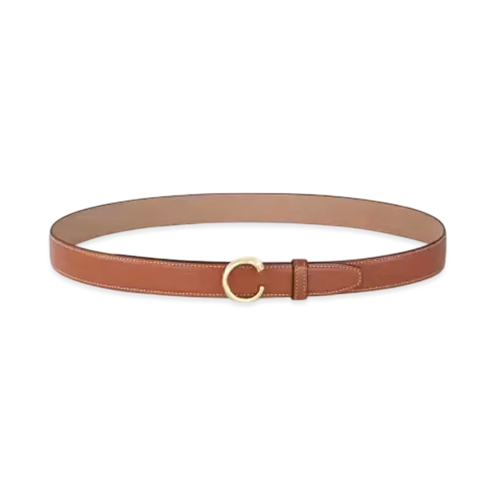 Cartier Belt, Panthere de Cartier, Size M (85cm) "Caramel/Gold"