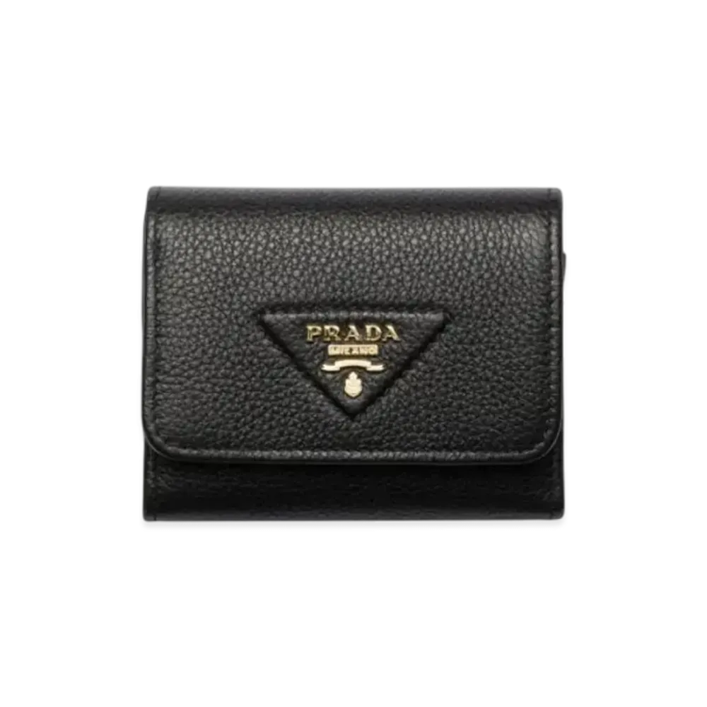 PRADA Small Leather Wallet "Black"