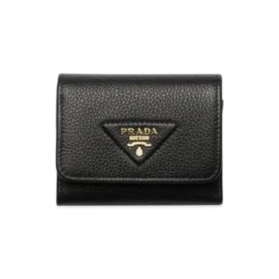 PRADA Small Leather Wallet "Black"