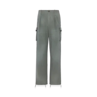 Maison Margiela Cotton Blend Cargo Trousers "Sage"
