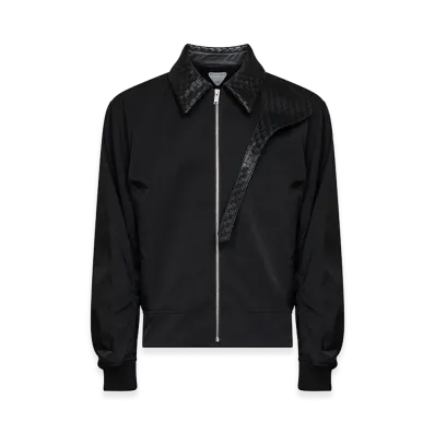 Bottega Veneta Nylon Blend Bomber Jacket "Black"