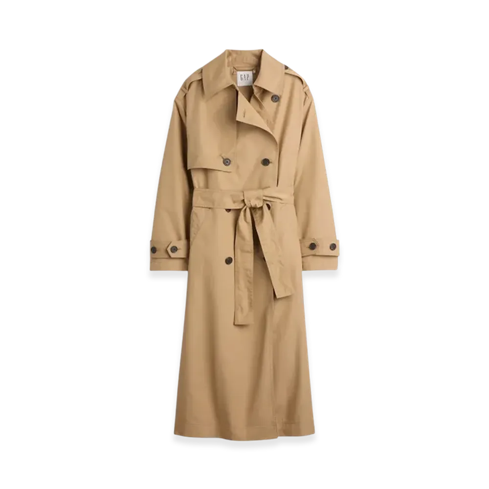 Gap x Sandy Liang Women's Bow-Back Trench Coat "Mojave Tan"