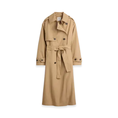 Gap x Sandy Liang Women's Bow-Back Trench Coat "Mojave Tan"
