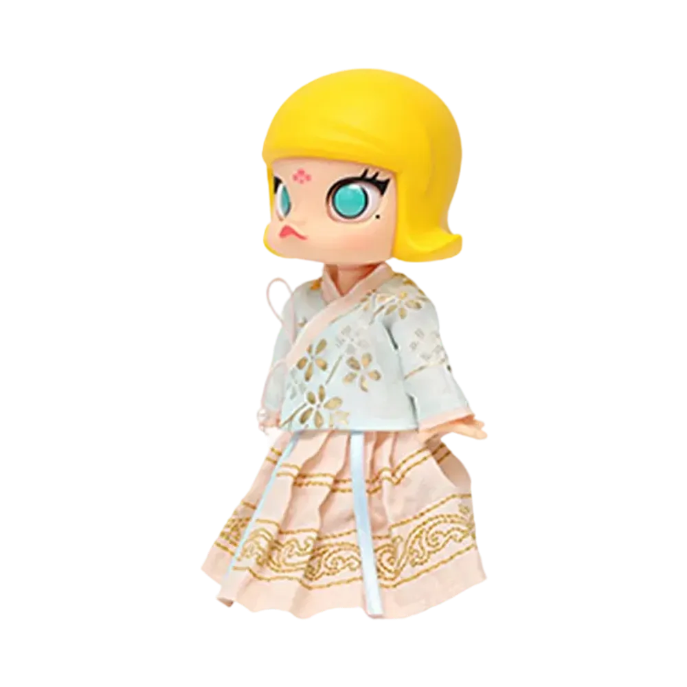 POP MART "BJD" MOLLY Chinese style pink skirt