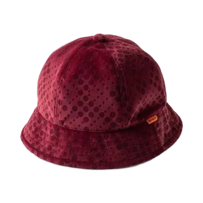 TIGHTBOOTH Dot Velour Hat "Burgundy"