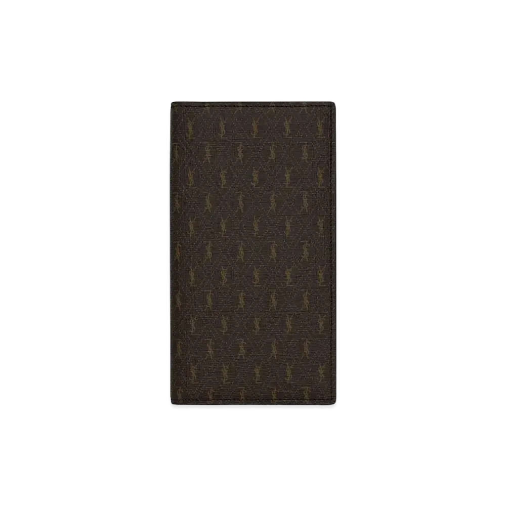 SAINT LAURENT Le Monogramme Continental Wallet In Saint Laurent Monogram Canvas "Chestnut"