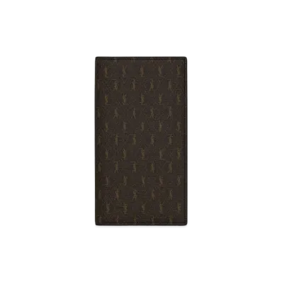 SAINT LAURENT Le Monogramme Continental Wallet In Saint Laurent Monogram Canvas "Chestnut"