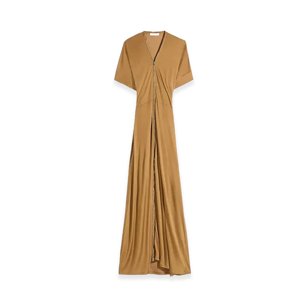 LEMAIRE Women's Zip Dress "Brown"