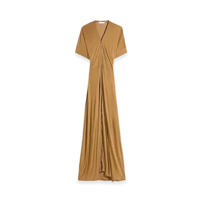 LEMAIRE Women's Zip Dress "Brown"