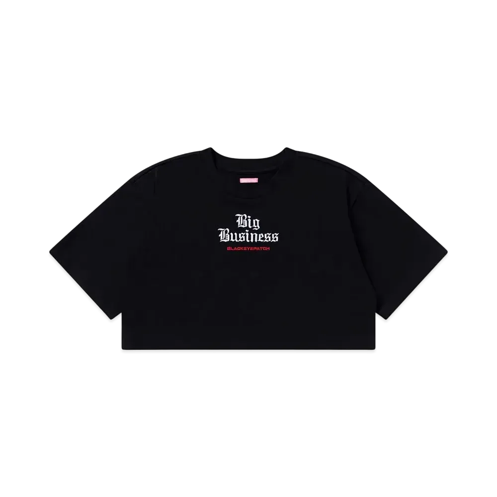 BlackEyePatch Big Business Cropped Tee Black "Black"