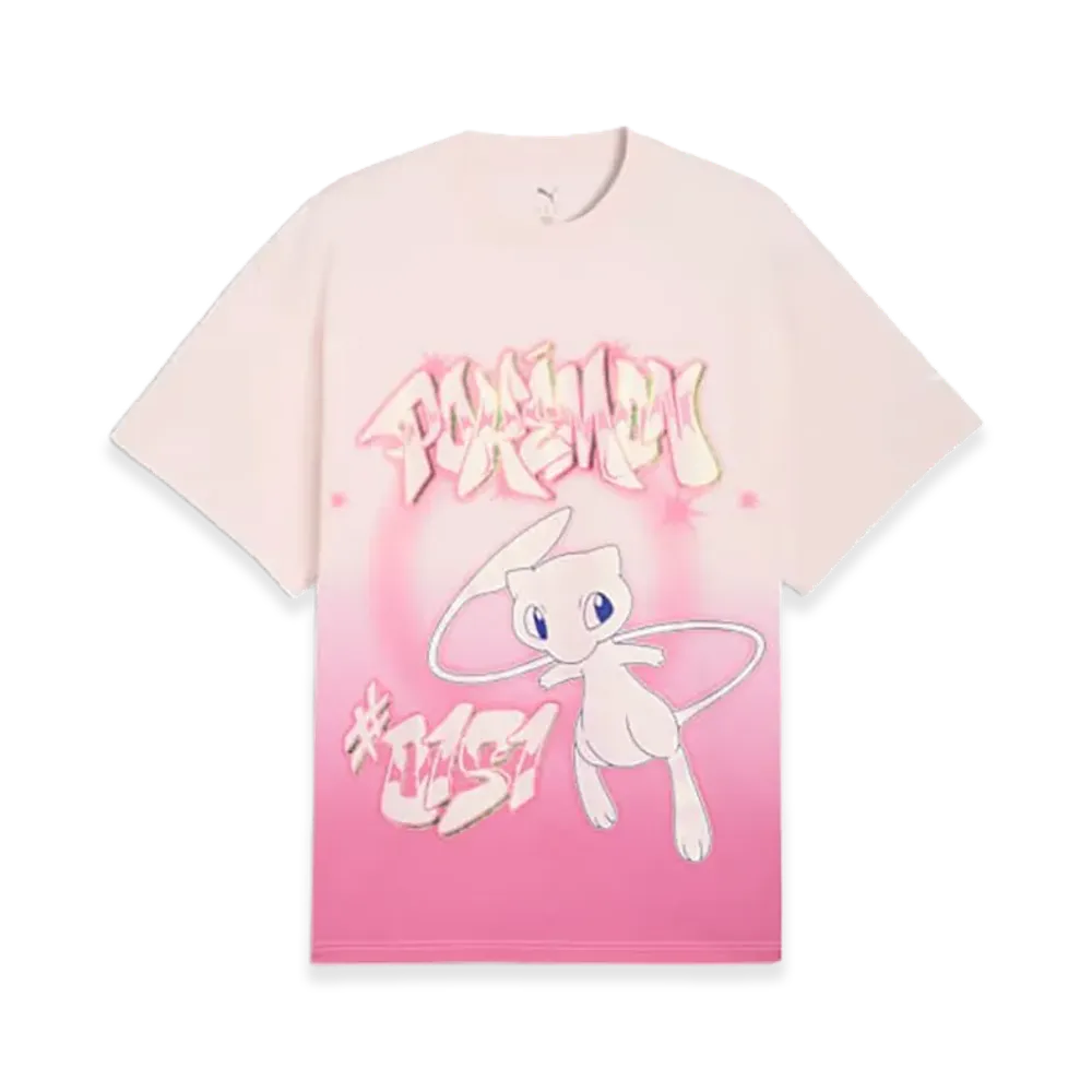 PUMA x Pokemon Shiny Mew S/S Tee "Jasmine Flower/Posie Pink"