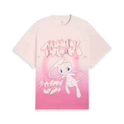 PUMA x Pokemon Shiny Mew S/S Tee "Jasmine Flower/Posie Pink"