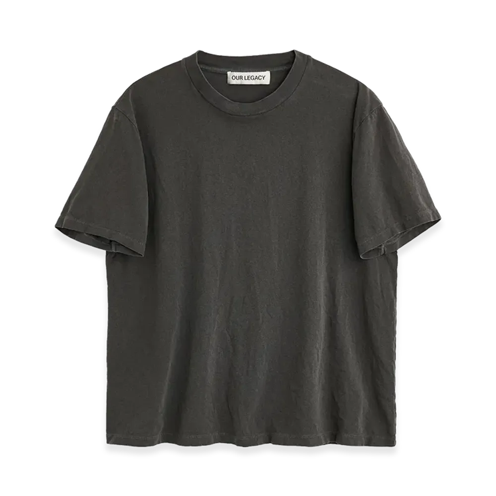 OUR LEGACY Box T-Shirt "Worn Graphite Legacy Jersey"