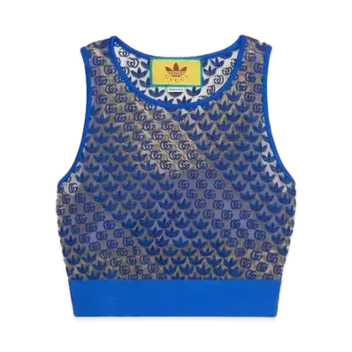 adidas x GUCCI GG Tulle Top "Blue"