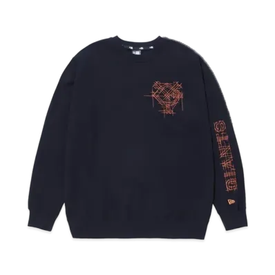 NEW ERA x TAKAHIROMIYASHITATheSoloist. Fleece Sweat Crew Neck Yomiuri Giants "Black/Orange"