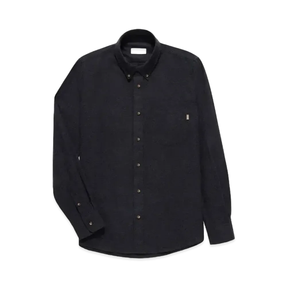 JJJJound Lightweight Flannel Shirt "Charcoal"