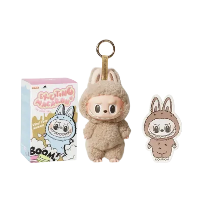 POP MART THE MONSTERS (LABUBU) Exciting Macaron Plush Series TOFFEE