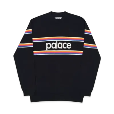 PALACE Multi Stripe Knit "Black"