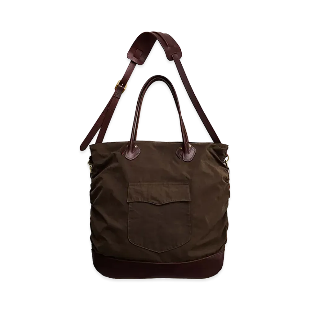 NICENESS L.Aphex Heinzman Shirring Bag "Olive/Brown"