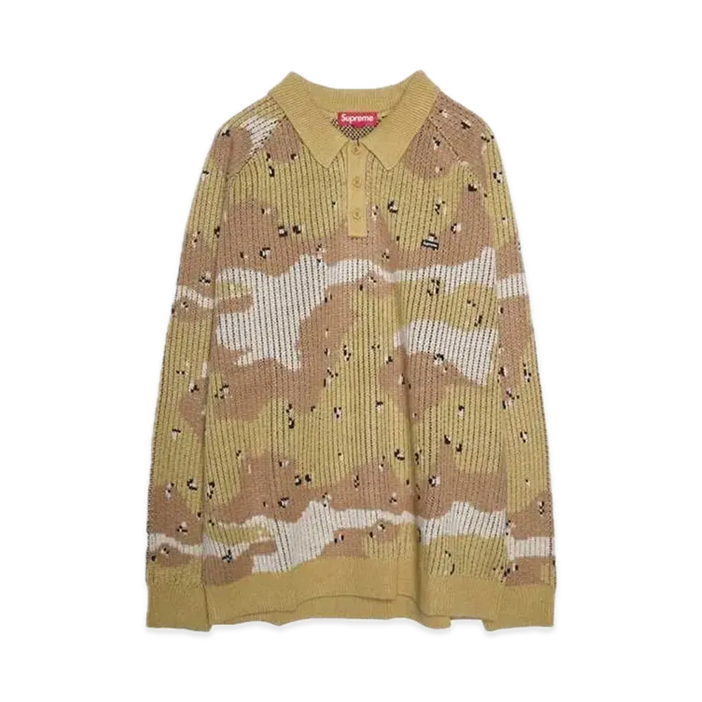シュプリーム スモールボックス ポロ セーター (24FW) "デザートカモ"