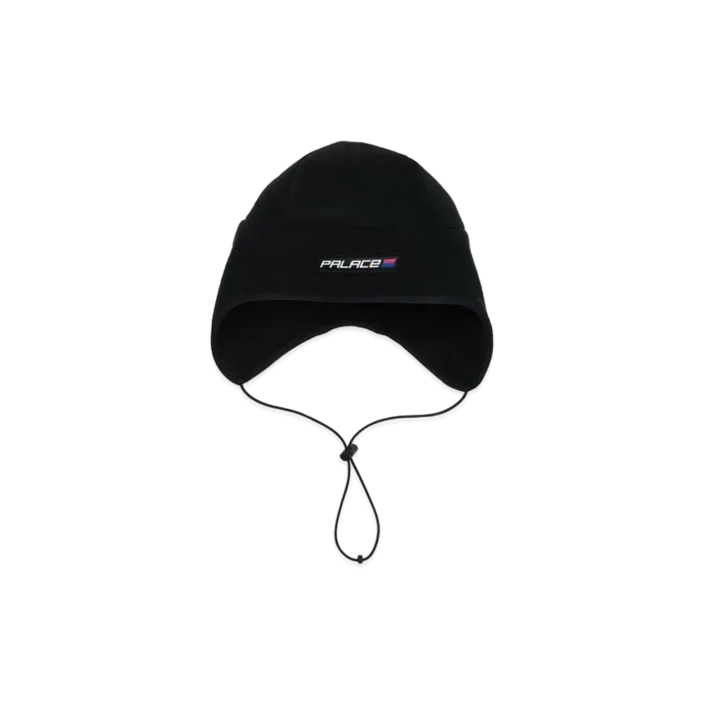 PALACE POLAR FLEECE FLAP HAT "Black"