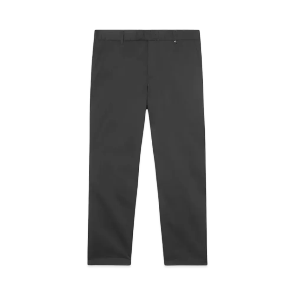 Burberry Men's Slim Fit Monogram Motif Stretch Cotton Chino "Black"
