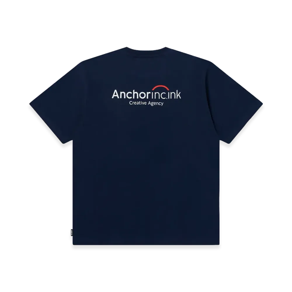 Mercedes Anchor inc. Bank Logo Pocket Tee "Navy"