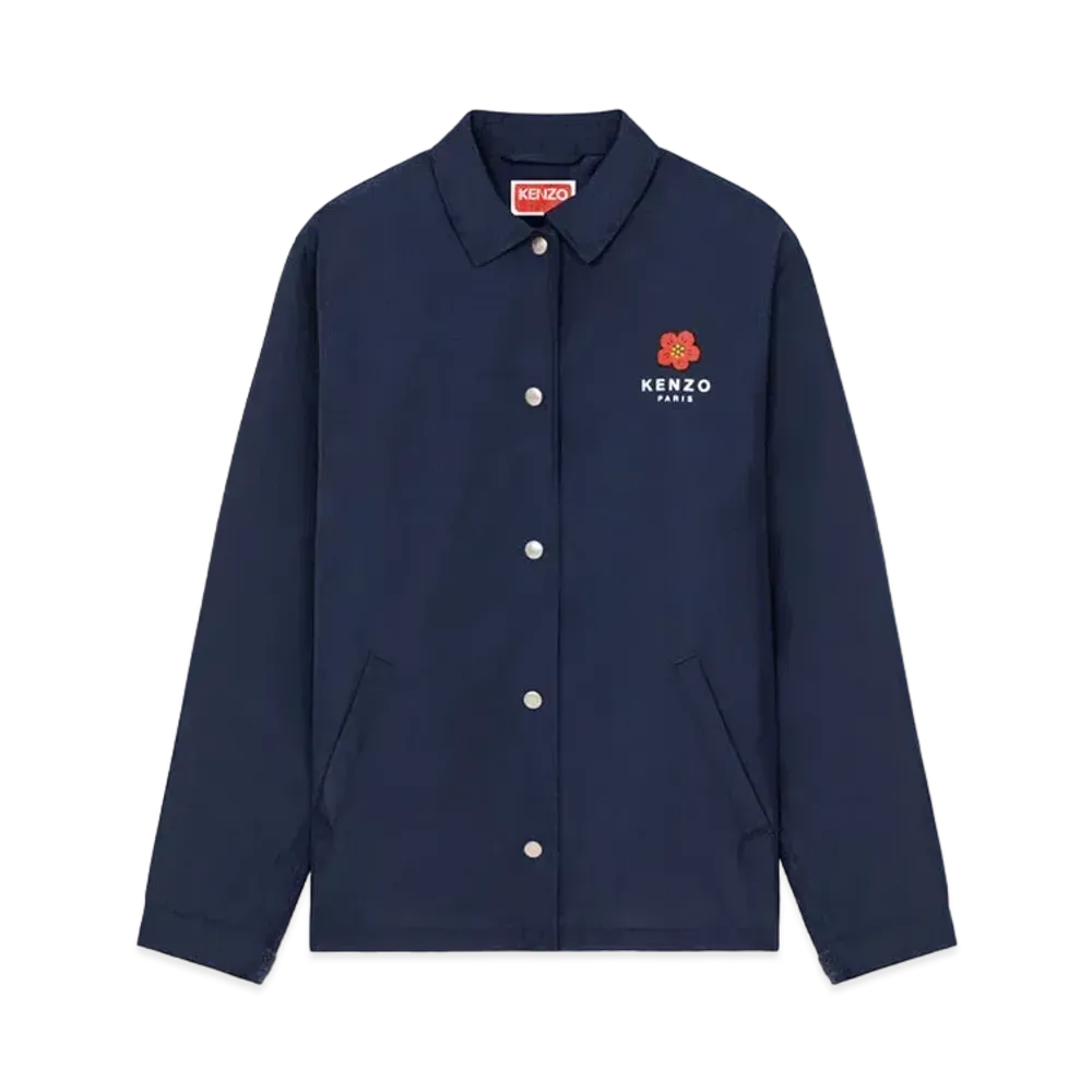 KENZO Women's "BOKE FLOWER" COACH JACKET "Navy "