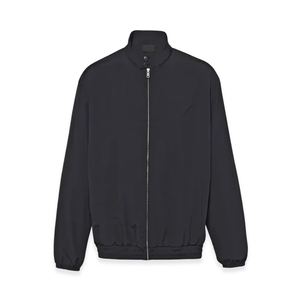 PRADA Wool Blend Blouson Jacket "Black"