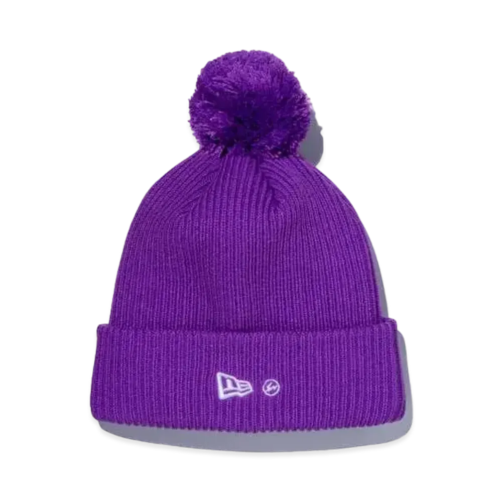 NEW ERA FRAGMENT DESIGN POMPON KNIT RIP "Purple"