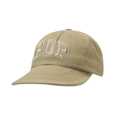 POP TRADING COMPANY arch sixpanel flexfoam hat"WHITE PEP"