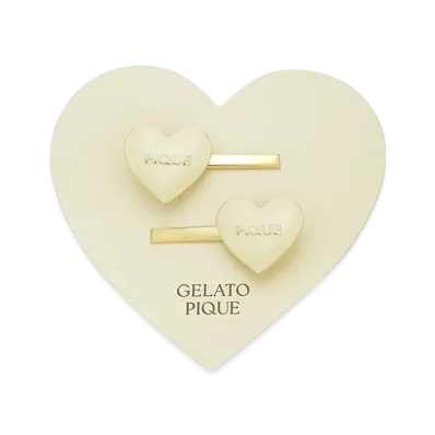 GELATO PIQUE Heart Hairpin Set "Cream"