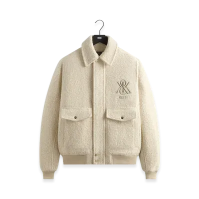 Kith Boucle Hawthorne Flight Jacket "Sandrift"