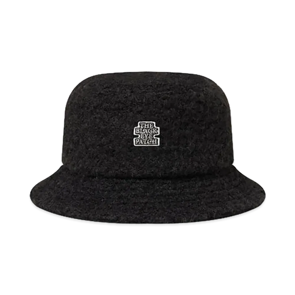 BlackEyePatch Small OG Brushed Wool Bucket Hat "Black"
