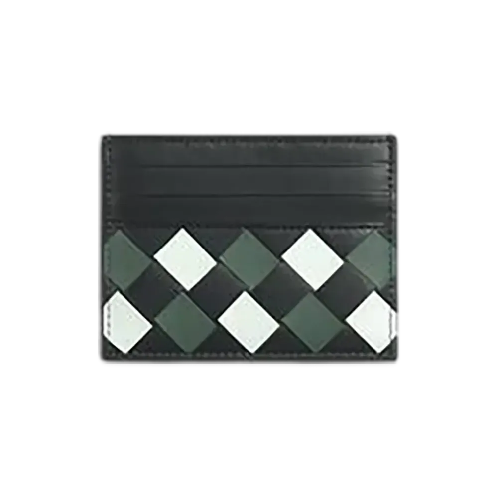 Bottega Veneta Intrecciato Credit Card Case "Aldoise/Glacier/Aloe"