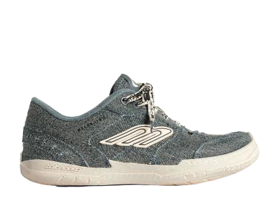 BALENCIAGA Women's Hamptons Denim Sneaker "Blue/Off White"