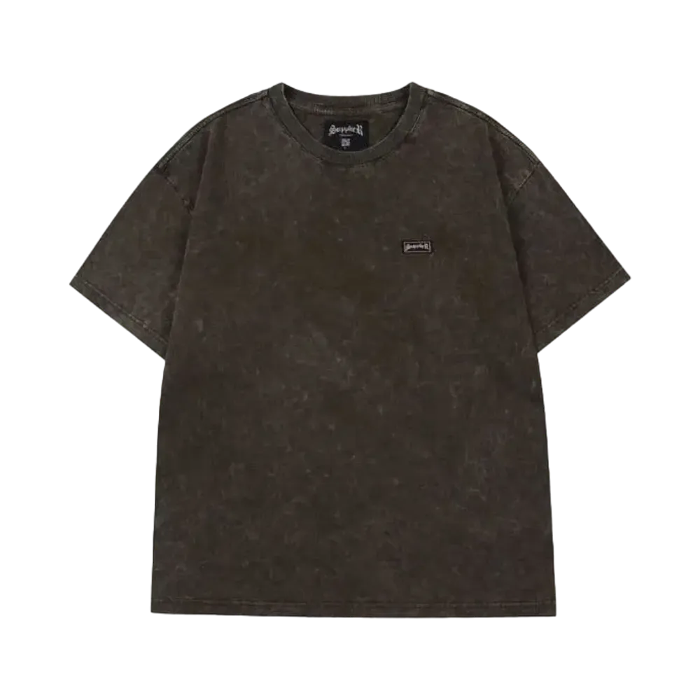 SUPPLIER Acid Wash Micro Logo Tee "Khaki"