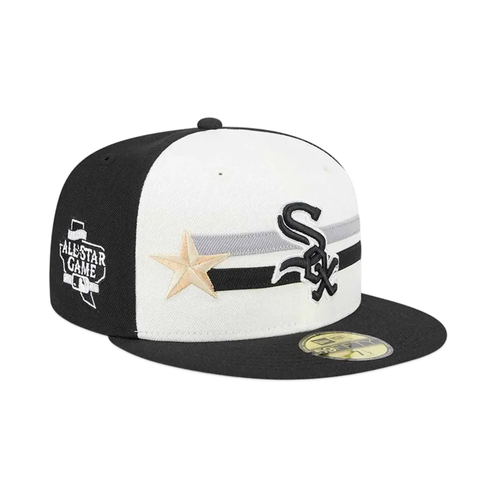 NEW ERA 59Fifty On-Field 2024 MLB All-star Game Workout Chicago White Sox "Chrome White/Black"
