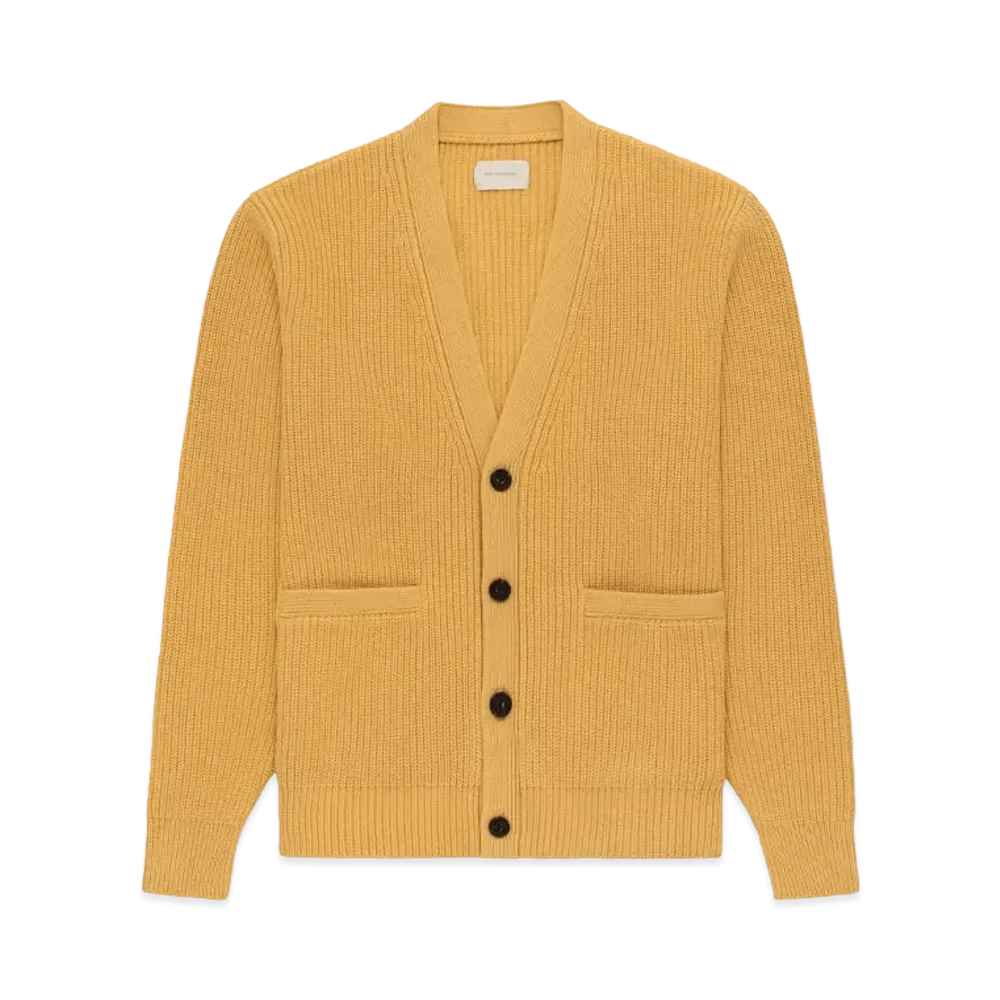 Aime Leon Dore Shaker Stitch Cardigan "Yellow"