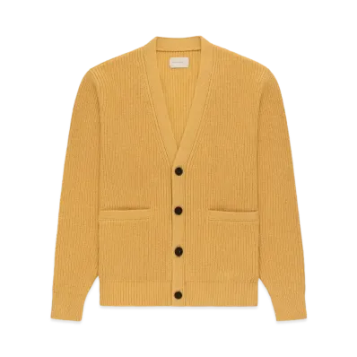 Aime Leon Dore Shaker Stitch Cardigan "Yellow"