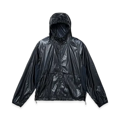 TTT MSW T Sports Sheer Nylon Hooded Jacket "Navy"