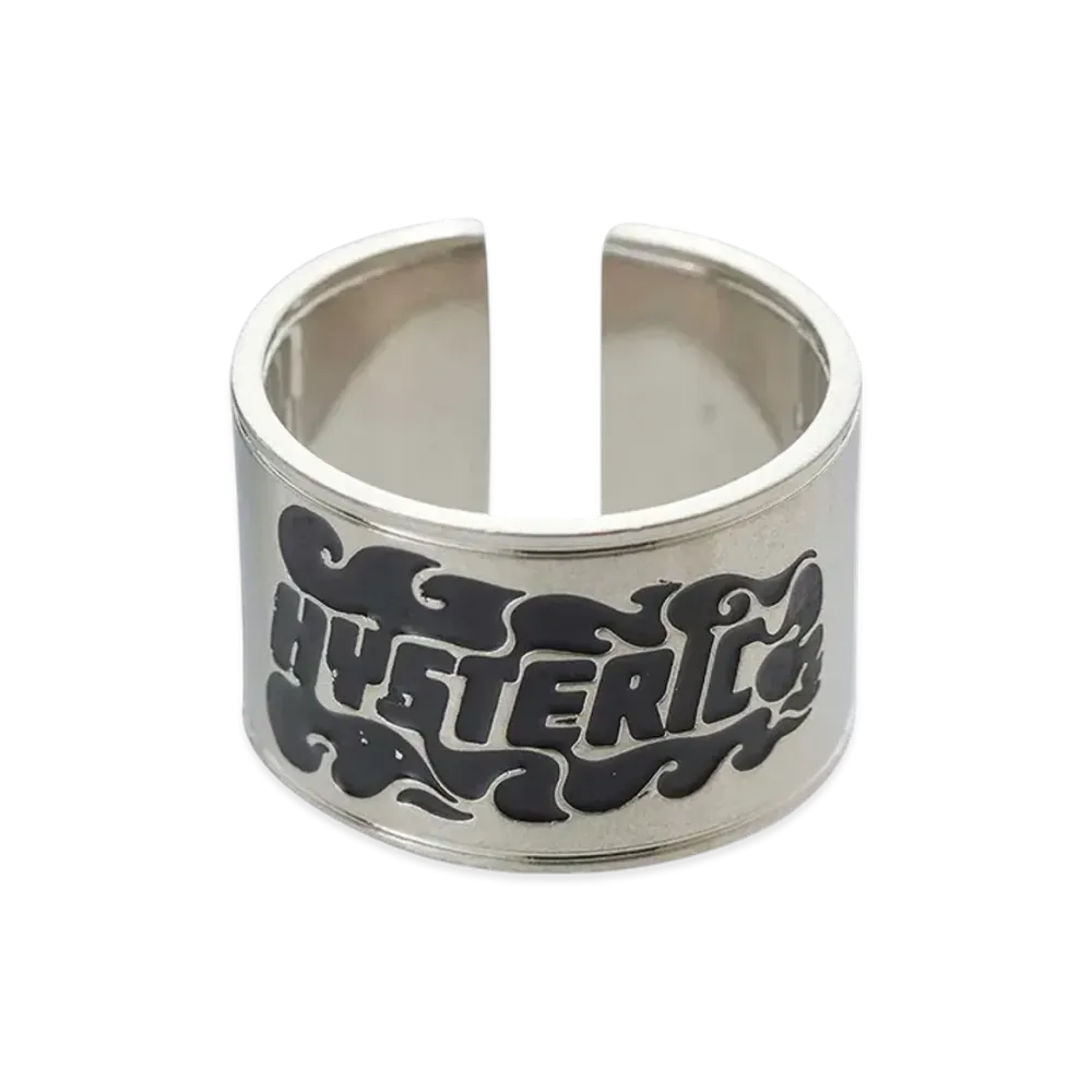 HYSTERIC GLAMOUR Logo Ring "Black"