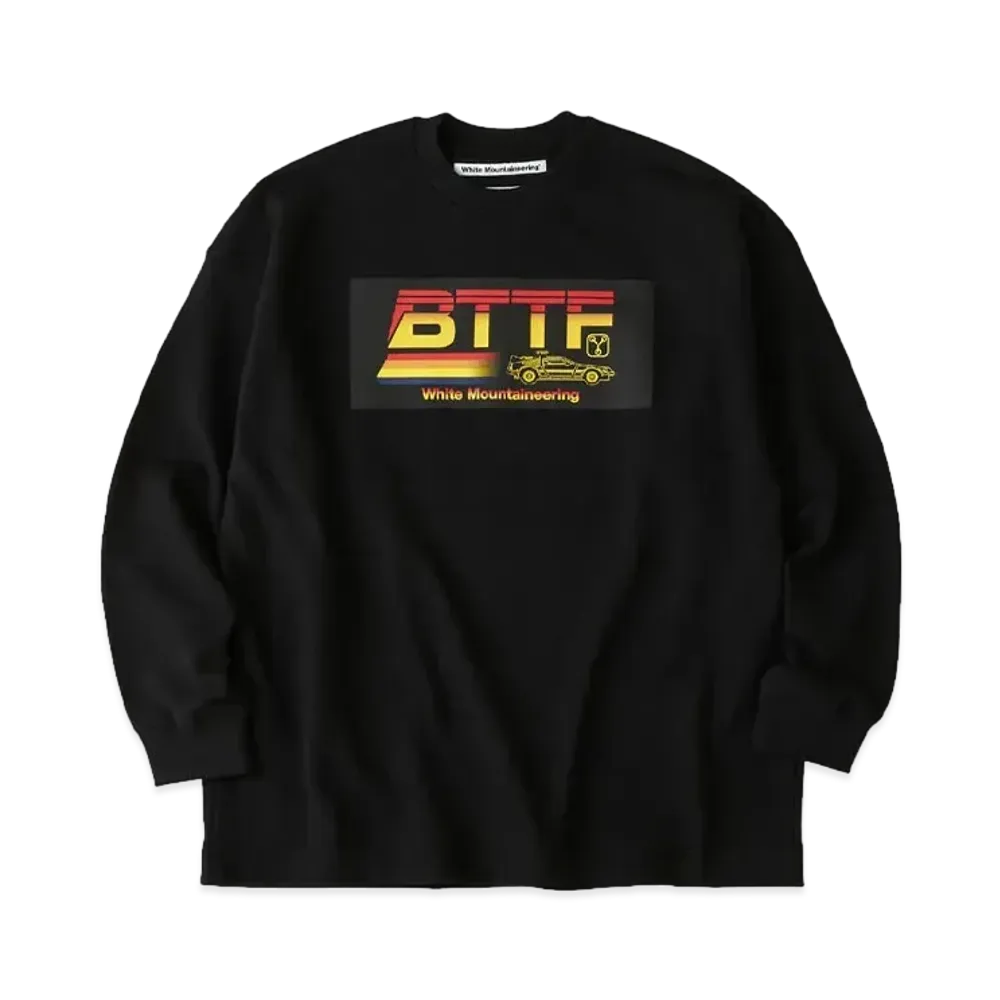 White Mountaineering BTTF SWEAT SHIRT "BLACK"
