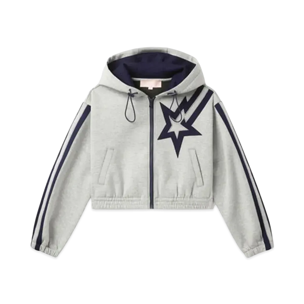 A BATHING APE Bapy Bapesta Zip Up "Heather Gray"