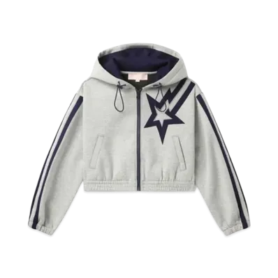 A BATHING APE Bapy Bapesta Zip Up "Heather Gray"