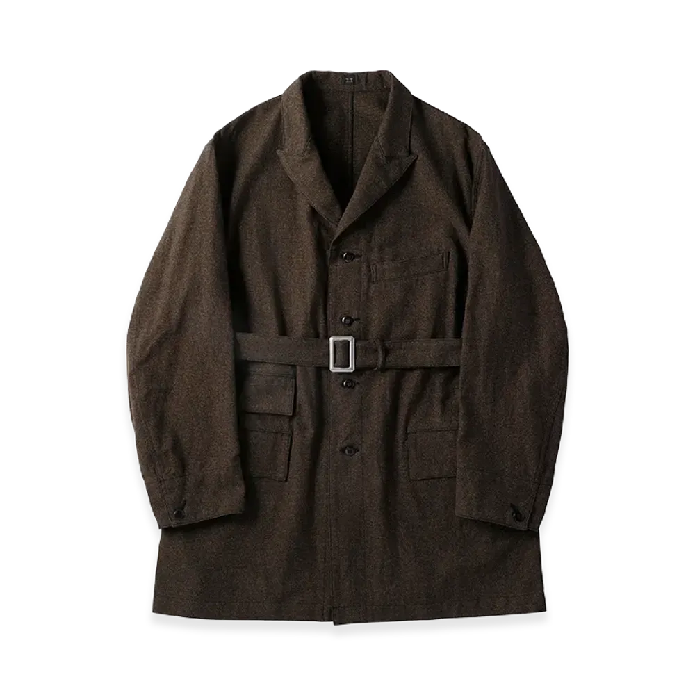 T.T Taiga Takahashi LOT.401 Belted Engineer Coat "Covert"