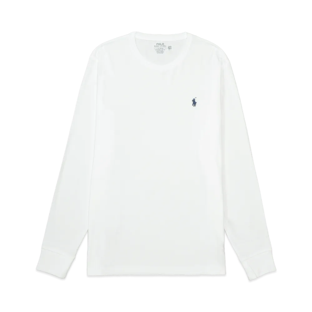 Polo Ralph Lauren Crewneck Cotton Long Sleeve T-Shirt "White"