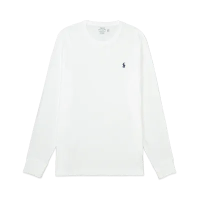 Polo Ralph Lauren Crewneck Cotton Long Sleeve T-Shirt "White"