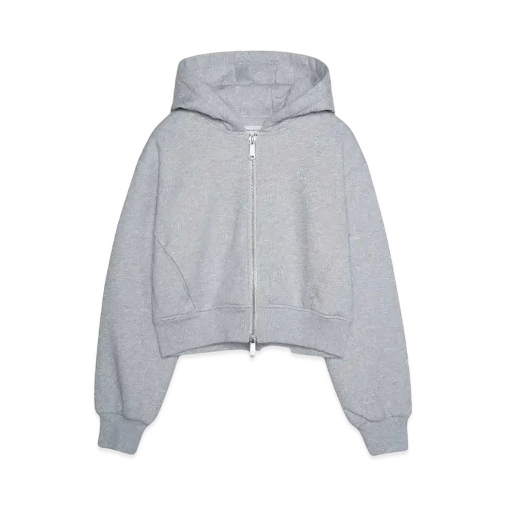 Calvin Klein Jeans A-2 WAY ZIP TERRY HOODIE "LIGHT GRAY HEATHER"