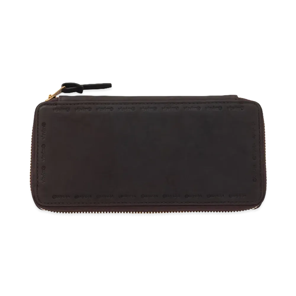 visvim Leather Long Wallet "DK.Brown"